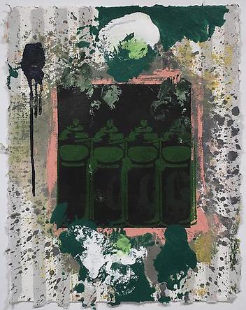 Spray One
2008
Acrylic and mixed media on paper 
24 ½ x 19 ¼ in