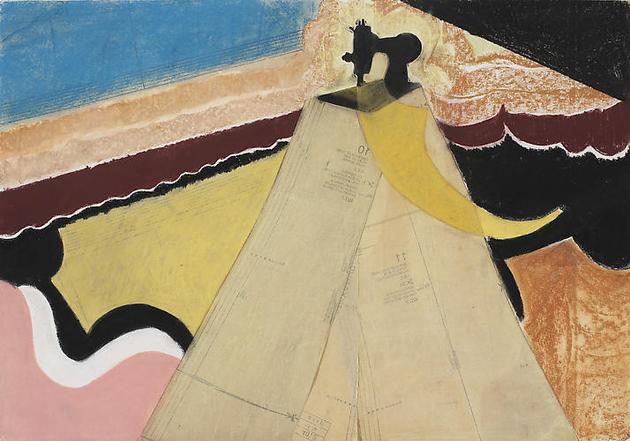 Cruella
2008
Pencil & pastel collage on paper
27 1/2 x 39 in