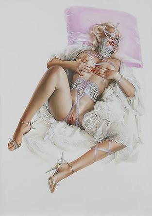 HAJIME SORAYAMA
Untitled
c1990s
Acrylic on board
28 ½ x 20 ¼ inches
