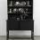 The Dresser
2008
19th Century oak Welsh dresser, blackboard paint, Samovar, ceramic, flocking, brass, pewter, magnets, iron filings
71 1/4 x 48 x 19 1/2 in
