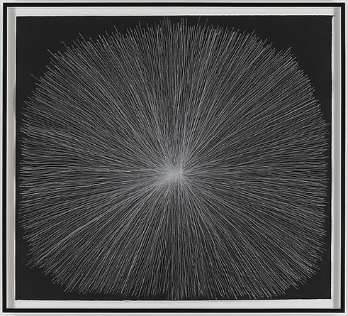 One Hour with White
2010
Crayon on paper
60 x 67 inches
65 1/8 x 72 1/2 inches (framed)