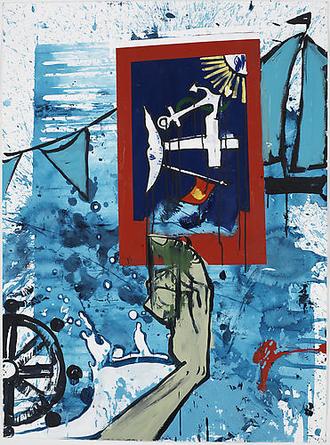 Sleight of Hand
2008
Acrylic and mixed media on paper
47 x 35 in