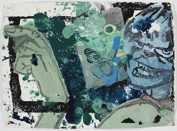 Green Fairy
2008 
Acrylic and mixed media collage on paper
22 ¼ x 30 ¼ in