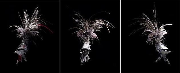 As The Lilies Among Thorns, So We Fall Like Love, 2006
Fujiprints on paper, in artist's frames, triptych
46 1/2  x 36 x 1 3/4 inches each, framed
Edition of 5