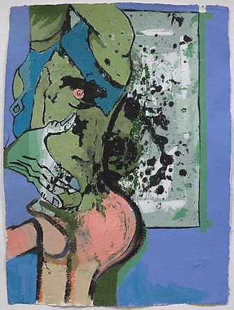 Pink Cheeks
2008
Acrylic and mixed media on paper
30 ½ x 22 in