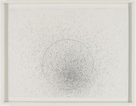 Drop Drawing 3.20.04
2004
Graphite on paper
22 1/4 x 30 inches
26 1/4 x 33 3/4 inches (framed)