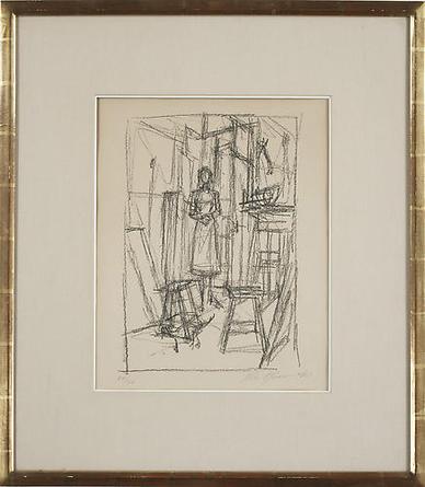 ALBERTO GIACOMETTI
Annette dans l'Atelier
1956
Lithograph
28 x 24 ½ in