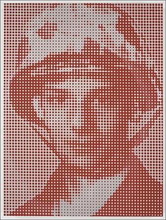WAYNE GONZALES
Self Portrait as a Young Marine
2007
2 color screenprint on birch ply
15 3/4 x 11 3/4 x 1 inches
Edition of 10