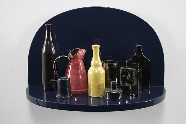 Rose & All the Crown Jewels, 2001
Ceramic, lacquered wood shelf
10 x 14 x 9 inches
GLG228