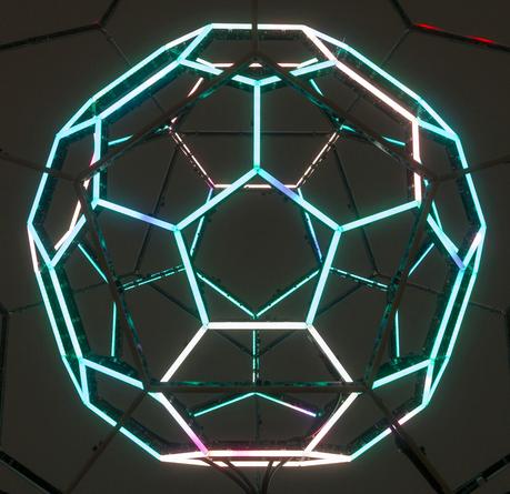 LEO VILLAREAL
Buckyball, 2014
LEDs, custom software, electrical hardware
20 x 20 x 20 inches
Edition of 8