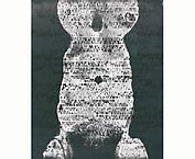 Ecce Femina-DNA somagram
1992 - 1995
bodyprint, gelatin silver photograph,  mixed media
72 x 53  cm