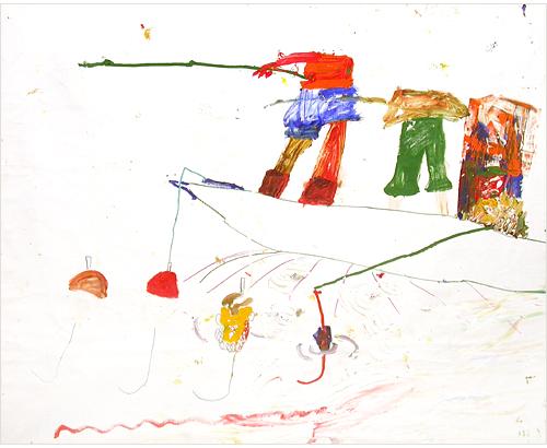 Fiskarpojkarna
2004
oil on canvas
189 x 210 cm