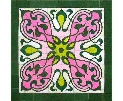 Framed Scouringpads (large pink)
2005
scotch-brite on canvas
160 x 160 cm